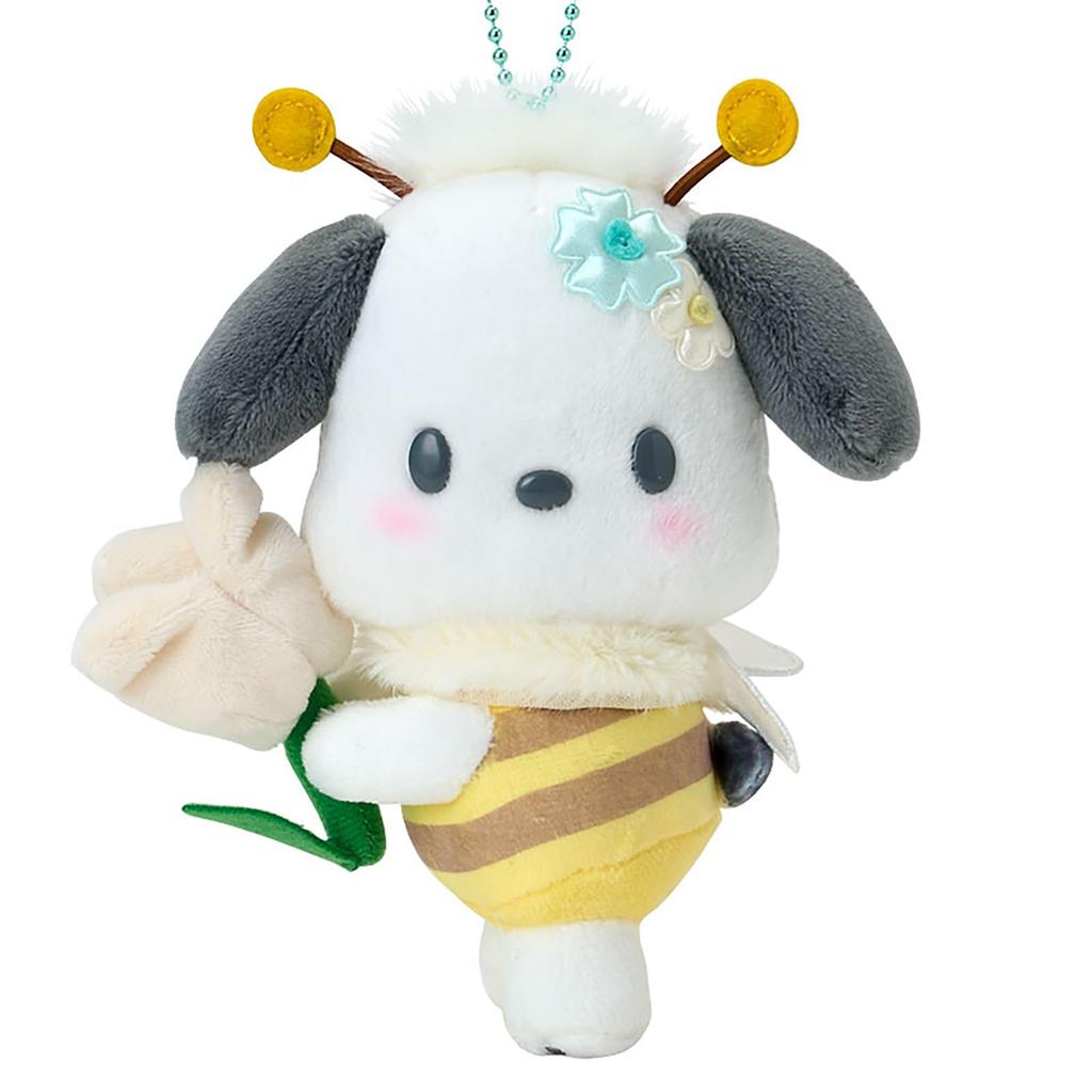Sanrio Mascot Holder Pochacco 686140 (Flower-loving Bee)
