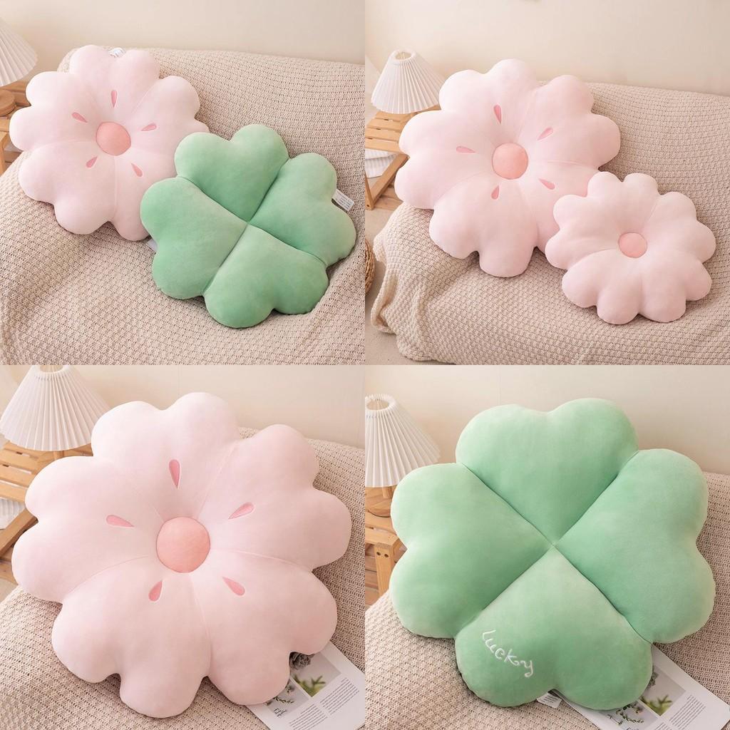 Plush Toy Floral Cushion Pillow With Embroidery Plush Sofa Bed Decor Doll Gift