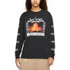 Nike Letter Brand Logo Print Round Neck Long Sleeve T-Shirt Men Tops Black DJ1141-010