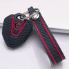 Key Cover for CFMOTO 450MT Mt450 250SR 300SR 400SR 450SR 650SR 700CLX with Keychain Honeycomb Texture Racing Stripe Motorcycle Remote Key Protector