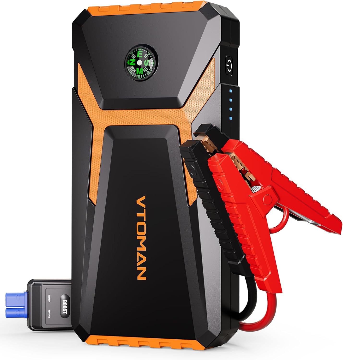 

V6 Pro 2000A Портативное пусковое устройство для 7л бензиновых/5л дизельных двигателей, включает 15Вт USB-A зарядное устройство United States