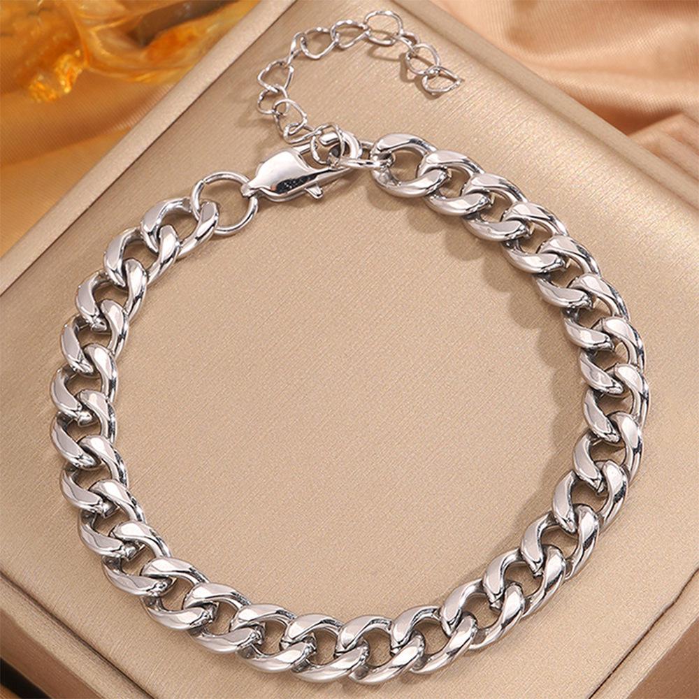 Korean Fashion Titanium Steel Diamond Inlaid Women's Luxury Bracelet