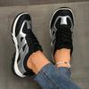 Fashion Fashion Silver Mix Color Non Slip Hiking Shoes Women 2025 Autumn Breathable Lace Up Sneakers Comfort Soft Sole Sports Shoes