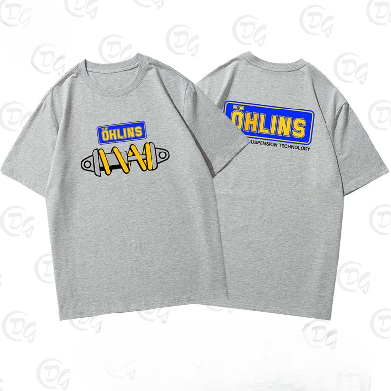 2025 Sweden OHLINS Motorcycle Shock Absorber Modified Short-sleeved T-shirt Male and Female Cyclists Riding Clothes