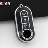 New Tpu Car Key Case Cover For Fiat 500 Ducato Panda 500L Punto Lancia Musa For Citroen Jumper For Peugeot Boxer Protected Fob