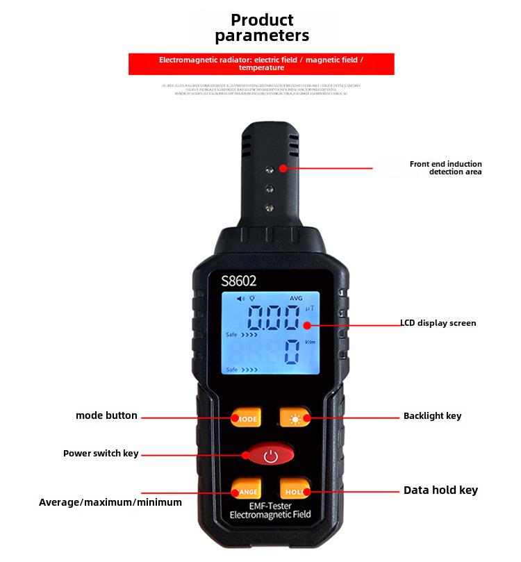 Household Electromagnetic Wave Radiation Detector for High Voltage Lines and Pregnant Women