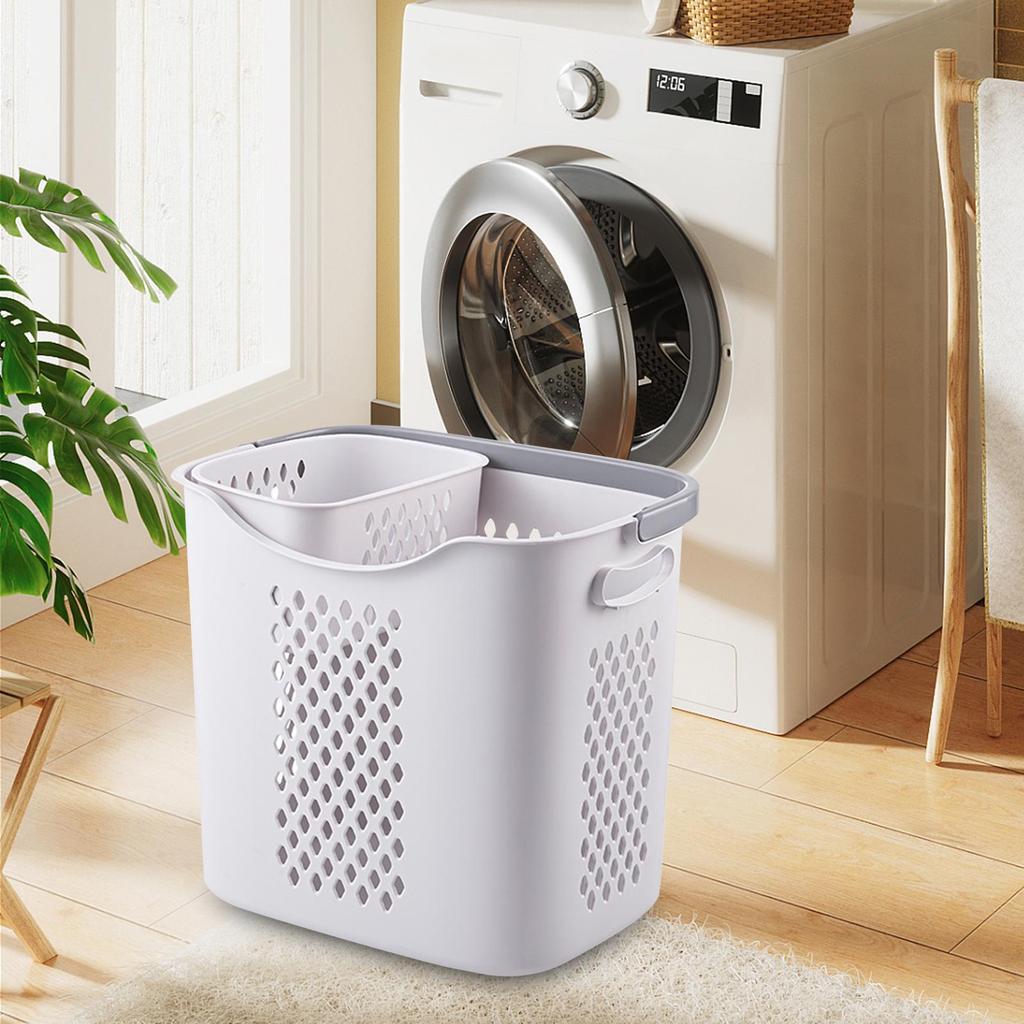 Portable Laundry Basket Dirty Clothes Storage Basket for Toilet Bed Sheets