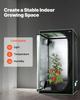VEVOR Indoor Grow Tent, 100 x 100 x 200 cm, 600D High Reflective Mylar, Indoor Plant Tent with Observation Window, Floor Tray & Zipper
