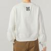 Puma Solid Color Breathable Casual Loose Round Neck Long Sleeve Sweatshirt Women sweatshirt White 625251-65