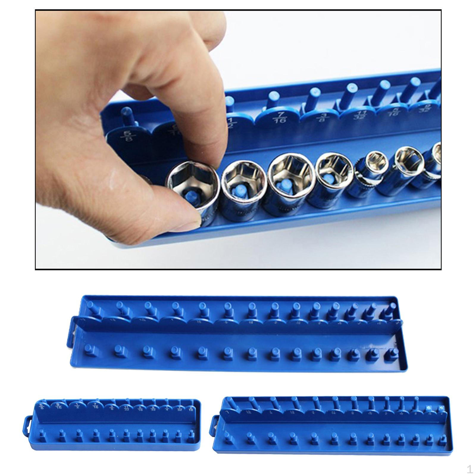 

Набор из 3 органайзеров для торцевых головок с посадочным квадратом 1/4 , 3/8 , 1/2 с рукавами, лоток-подставка, полка, универсальный