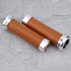 Universal Motorcycle Handle Grips Skid Resistance Protection Accessories Replacement (Brown)