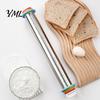 Heavy Duty Dough Roller for Pizza Rolling Pin with Thickness Rings, Ergonomic Measurement Markings Kitchen Tool, Precision Control Non-Stick