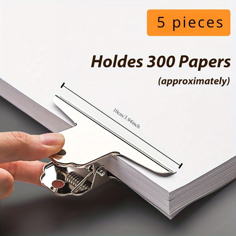 

5Pcs Stainless Steel Multi-Functional Metal Clamp Paper Clips Strong Binder School Office Household Stationery Supplies