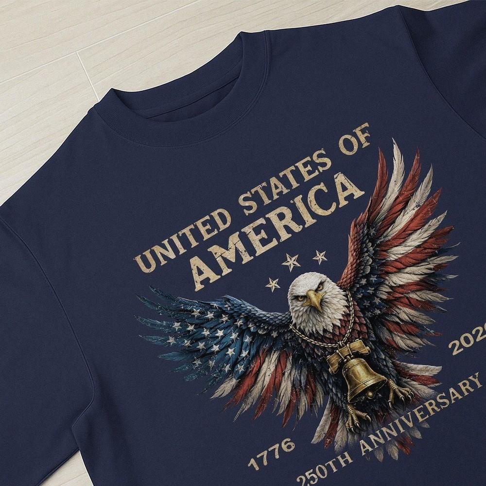

Retro 250th Anniversary of The United States Shirt USA Independance Day T shirt Unisex T-Shirt M
