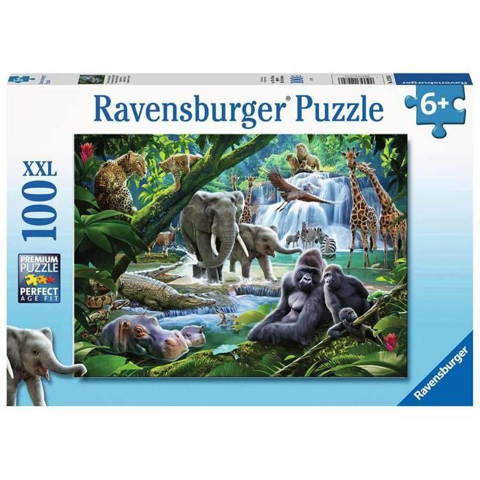 100-piece XXL Puzzle : Jungle Animals