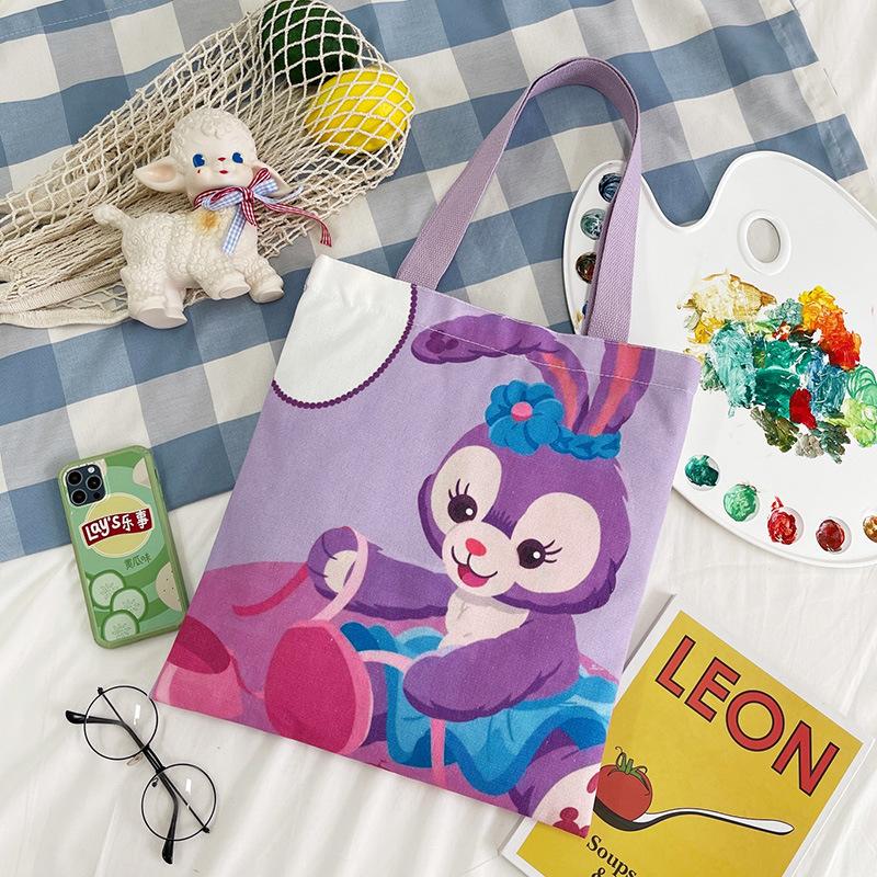 Single shoulder hand-held canvas bag Double-sided printing Class tutoring bag Leisure shopping bag
