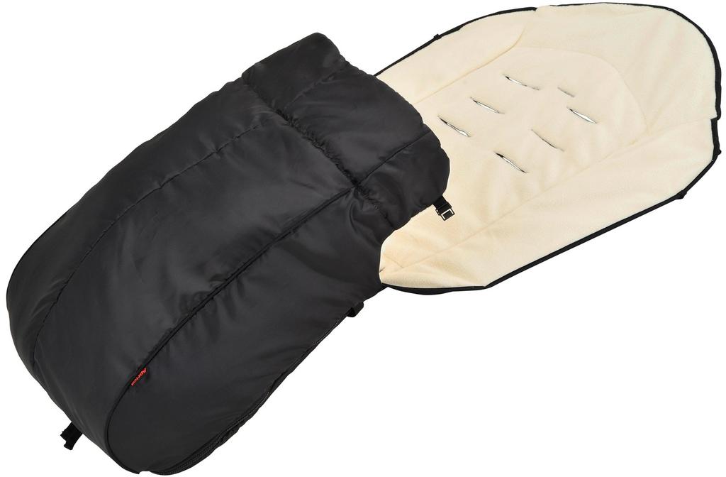 Aprica 2-Way Foot Muff, Black, Genuine Product (Can also be used as a seat liner) 98893