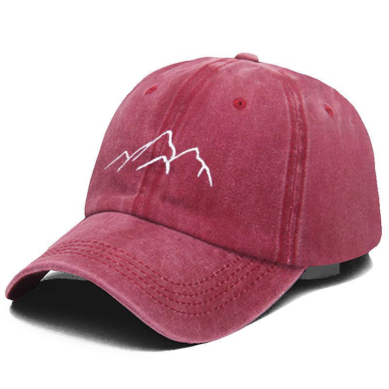 Baseball Cap For Men Women Soft Washed Cotton Mountain Range Embroidery Dad Hats Fashion Outdoor Sports Golf Caps Dropshipping