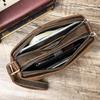 CONTACT'S High Quality Genuine Leather Clutch Bag Luxury Mobile Phone Bags Credit Card Holder Casual Men's Handbags