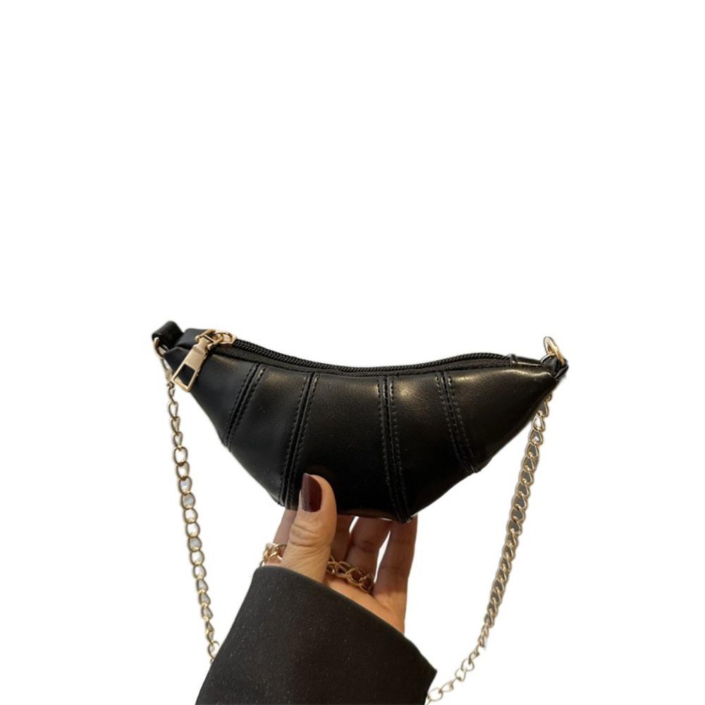 

Кошелек на шею из искусственной кожи, корейский стиль, цепочка, сумка через плечо, чехол для помады и наушников, для покупок чёрный