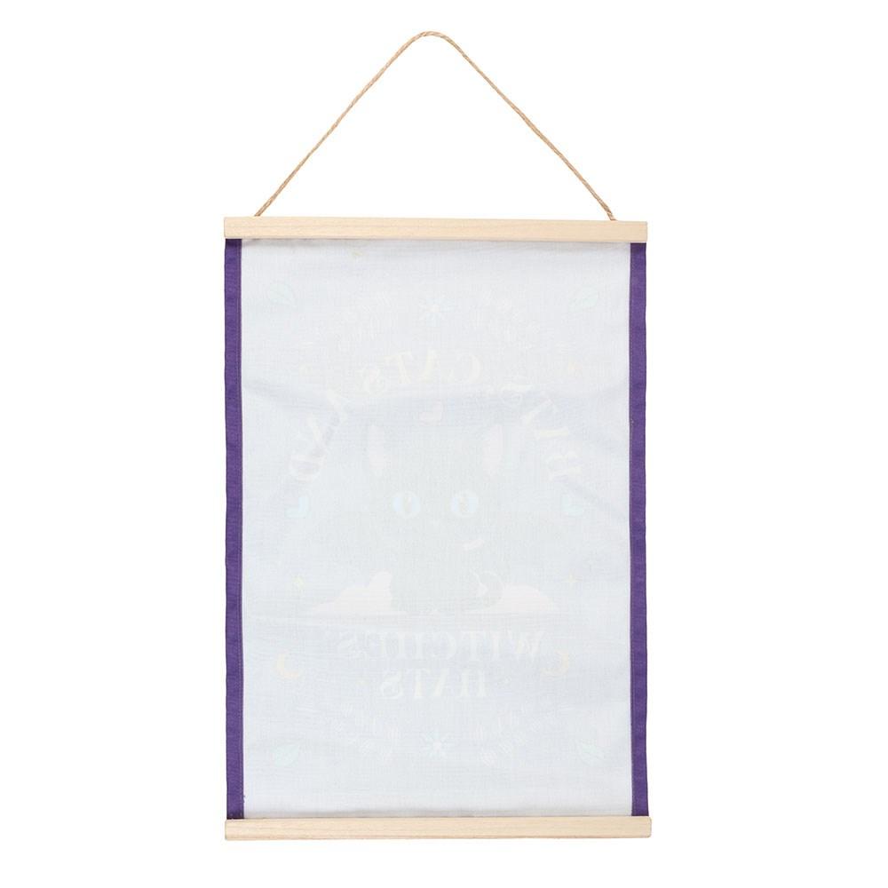 Something Different Bats, Cats and Witches Hats Fabric Wall Decoration