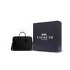Coach Theo 40 Classic Logo Monogram Fabric Briefcase Large Men Briefcase Black CAK97-BLK