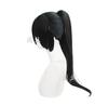 Anime Love Live!Super Star!! Hazuki Ren Cosplay Wig Black Straight Wig With Ponytail Heat Resistant Synthetic Hair