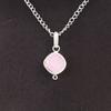 Cushion Rose Chalcedony Stone 925 Silver Birthday Gift Wedding Pendant Jewelry PP-11-15