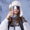 Χειμερινό Αντιανεμικό Προστατευτικό Αυτιών Πουλόβερ Σκουφάκι Ποδηλασίας Σκι Φλις Σκουφάκι Γυναικείο Χοντρό Αδιάβροχο Ζεστό Σκουφάκι για Μεγάλο Κεφάλι Καπέλο Μπόμπερ