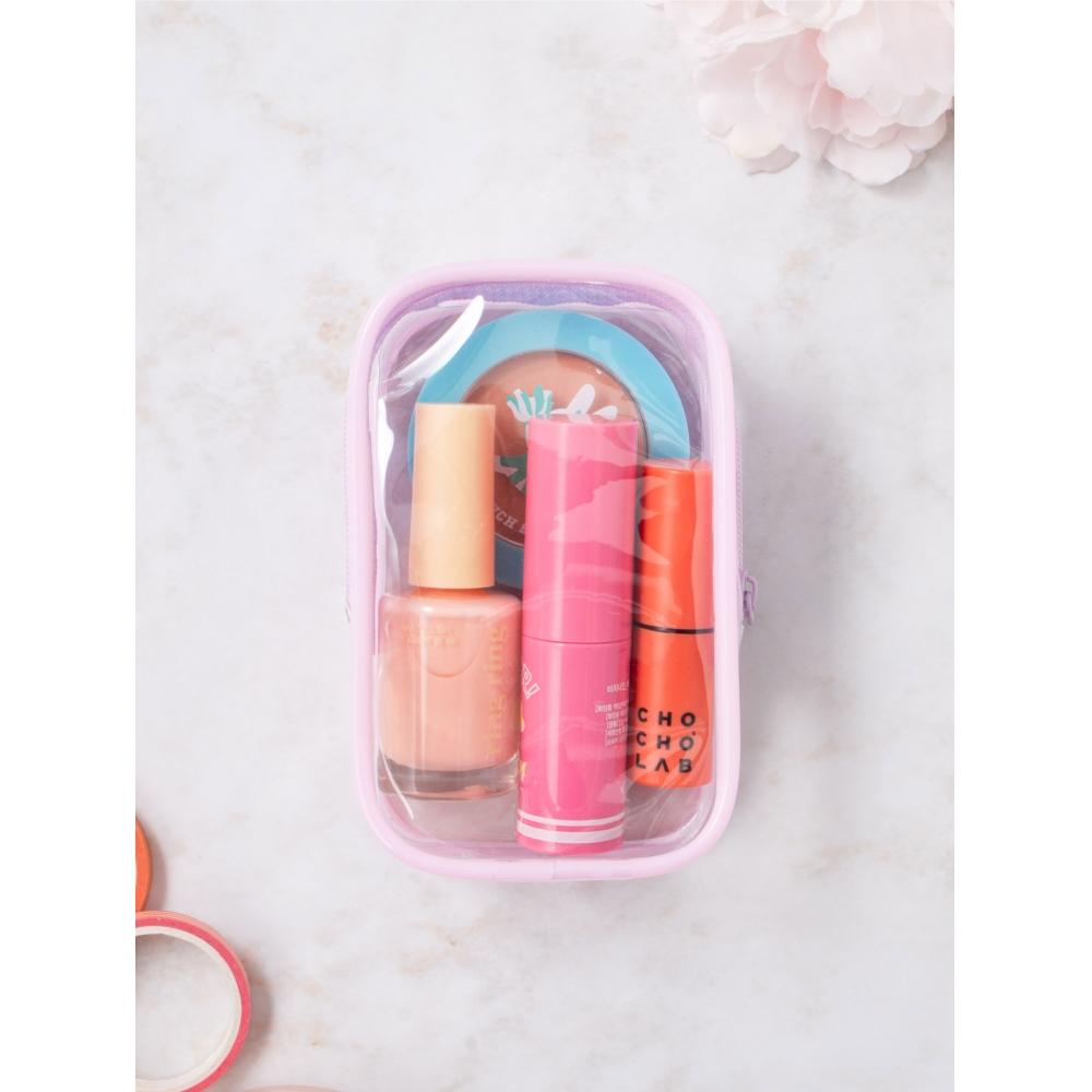 

Daiso Mini Transparent Square Pouch Basic