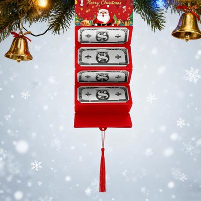 Christmas Cash Gift Envelopes 10 Slots Surprise Xmas Gift Card Holder for Cash DIY Holiday Money Envelope for Men Women Girls Boys
