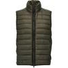 Solid Color Zip Stand Collar Sleeveless Vest Unisex Vest Green K1S15G100007S0024-V0054