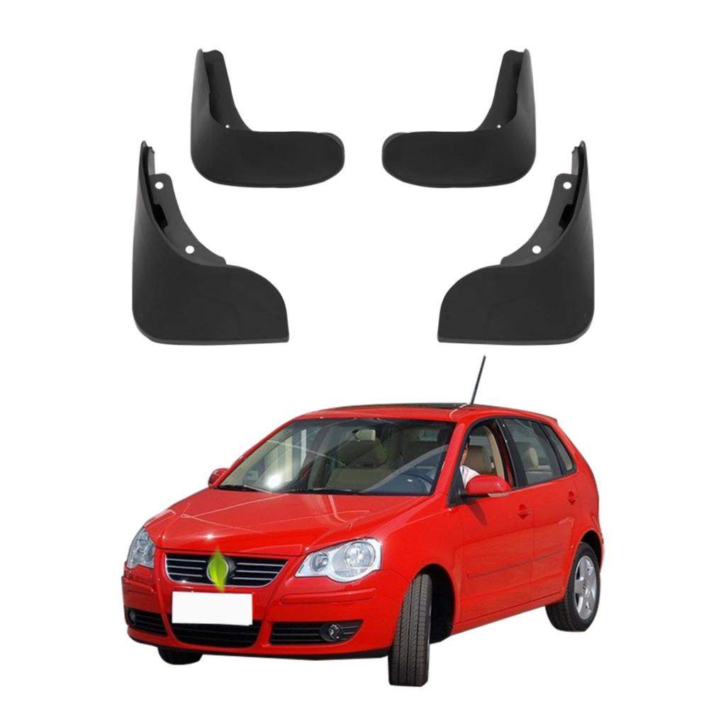4 STÜCK Auto Schmutzfänger Spritzschutz Kotflügel Auto Schmutzfänger Kompatibel mit VW Polo Mk4 9N3 2005 2006 2007 2008 2009