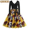 Fashion Spring Autumn Long Sleeve  V-Neck Casual Dresses