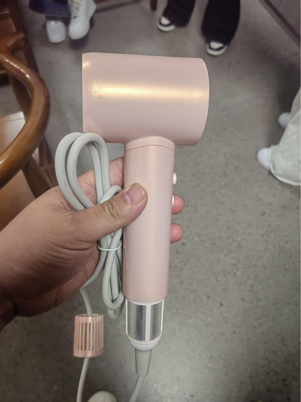 High-Speed Negative Ion Hair Dryer: Quiet, Powerful, Quick Dry US Plug розовый