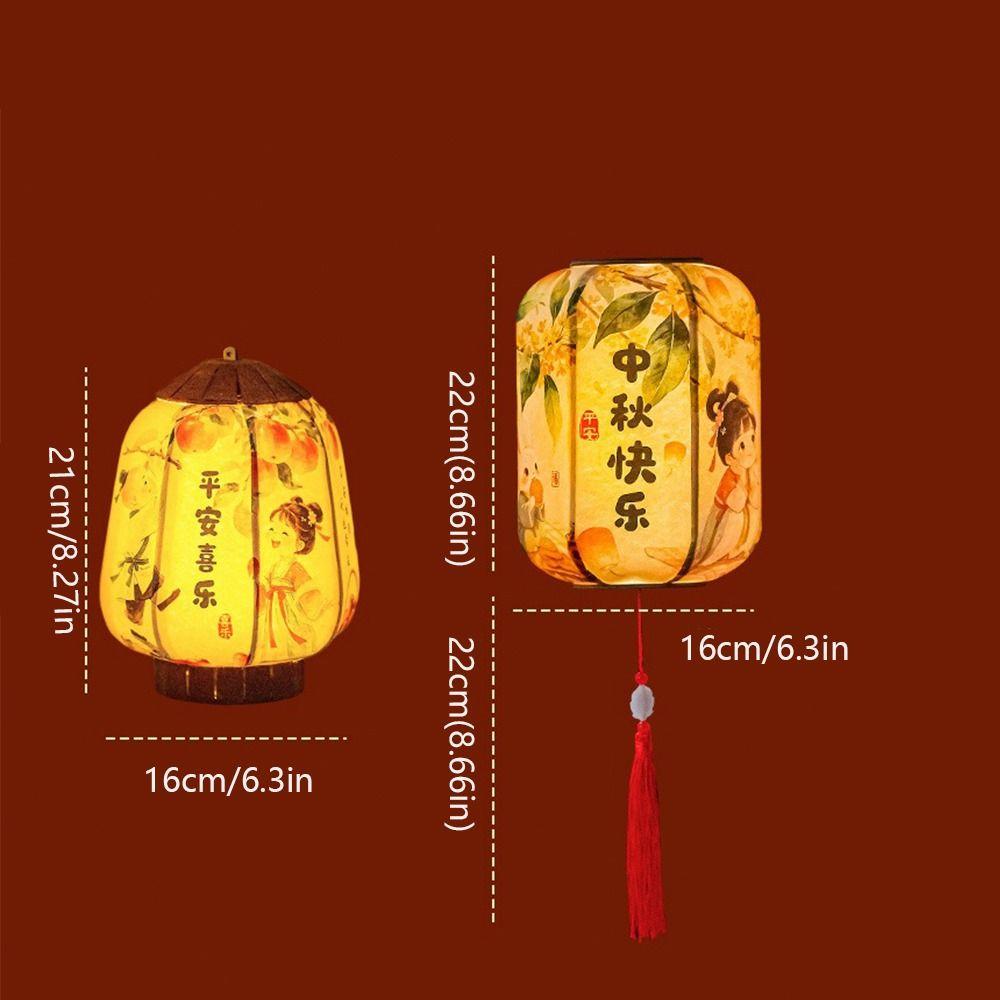 Vintage Lantern Material Kit Luminous Handheld Antique Lanterns Hanfu Dress Cosplay