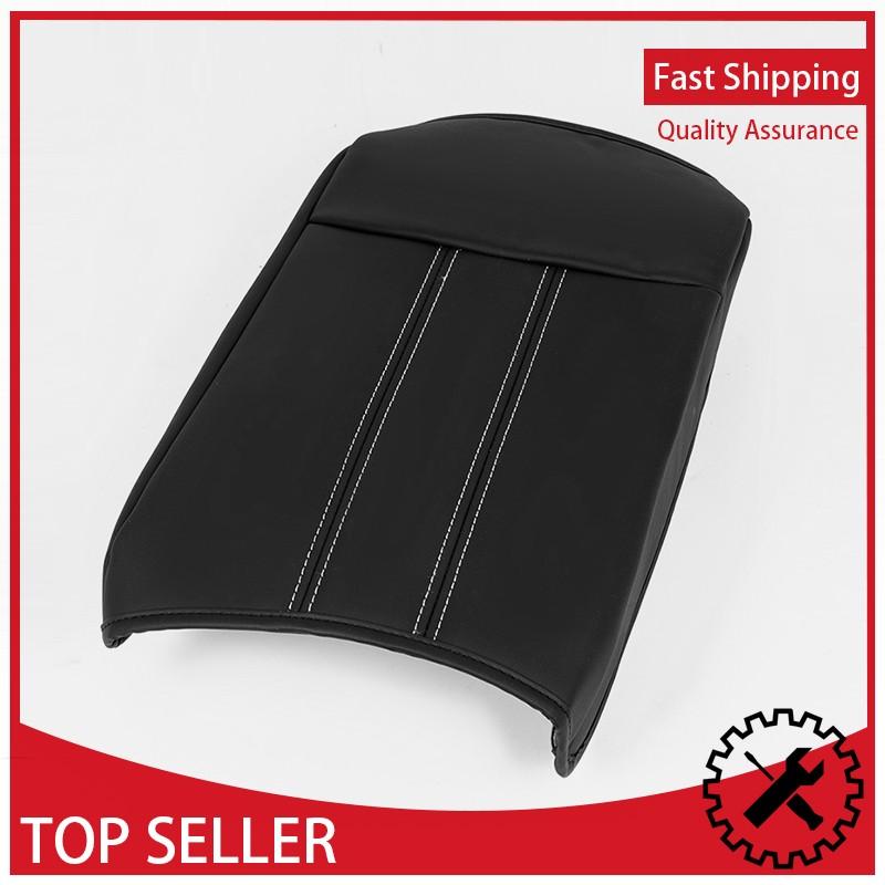Center Console Armrest Cover Leather for Honda Pilot 2023 204 2025 Black Trim