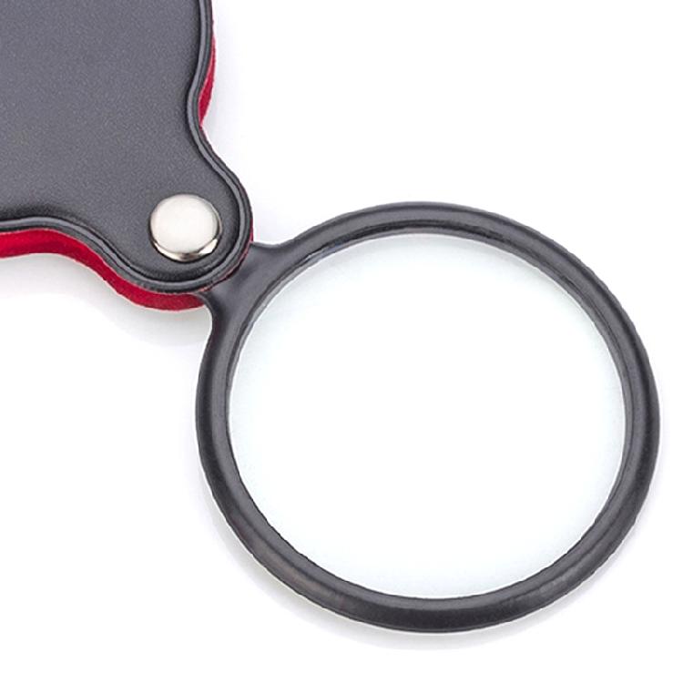 Small Pocket Magnify Glass 8X Folding Mini Magnifying Glass for Hobbies Books