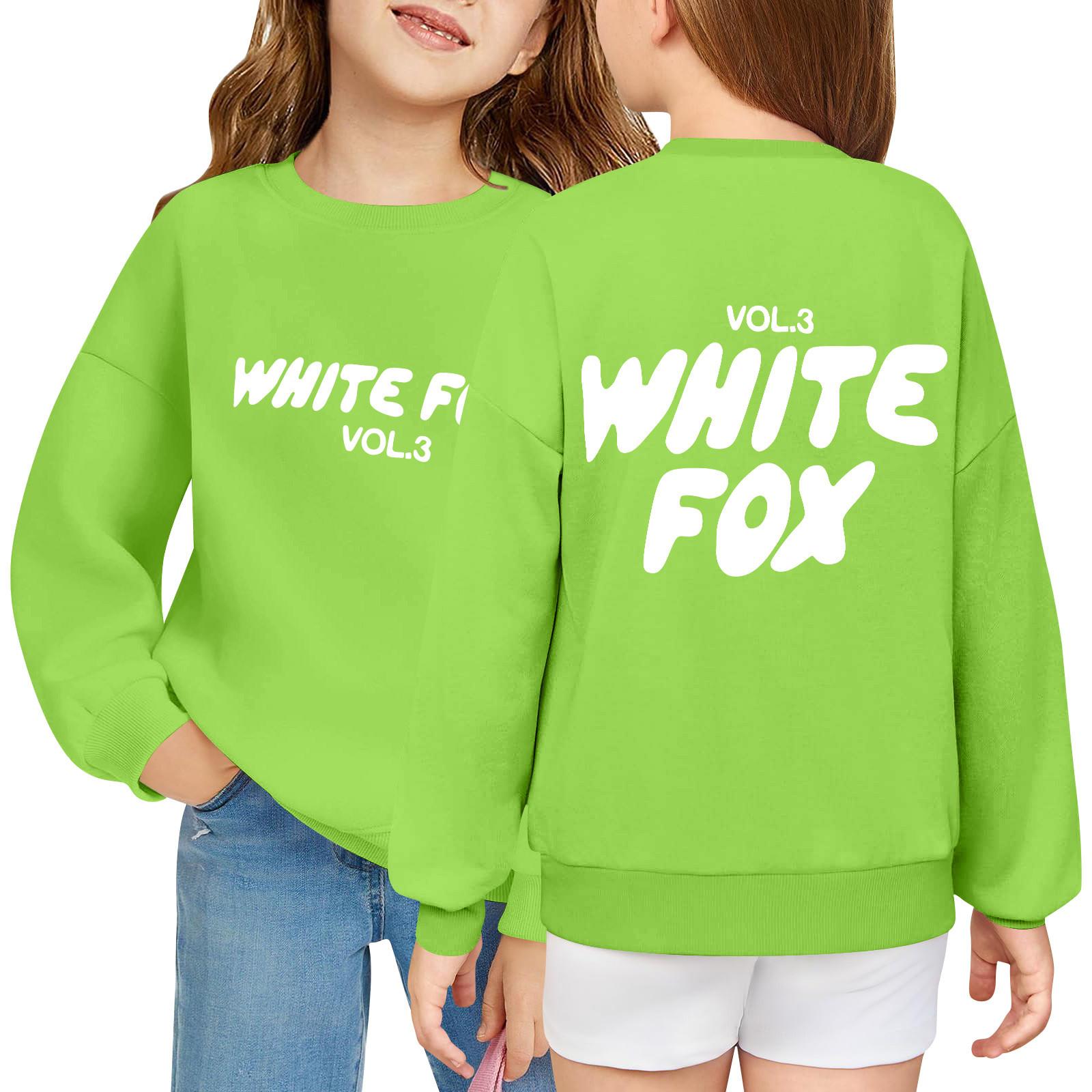 

Детский пуловер свободного кроя с длинным рукавом, с принтом букв и круглым вырезом 160