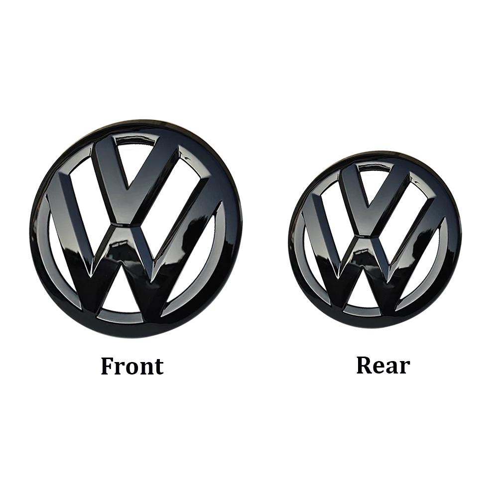 

YY-2pcs ABS Car Front Grill Emblem Rear Trunk Badge Logo for Volkswagen VW Golf 5 6 7 7.5 8 MK5 MK6 MK7 MK8 Polo Passat Scirocco Scirocco 2009-2014