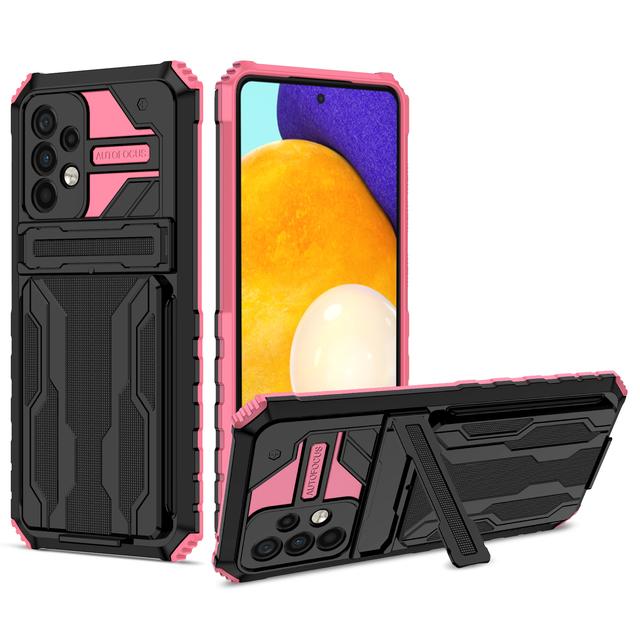 Kortlommestativ Beskyttelsesveske for Samsung Galaxy A52s 5g A 52s A52 S22 Ultra S21 Plus A12 A13 A22 A32 A72 A53 A73 A33 deksel