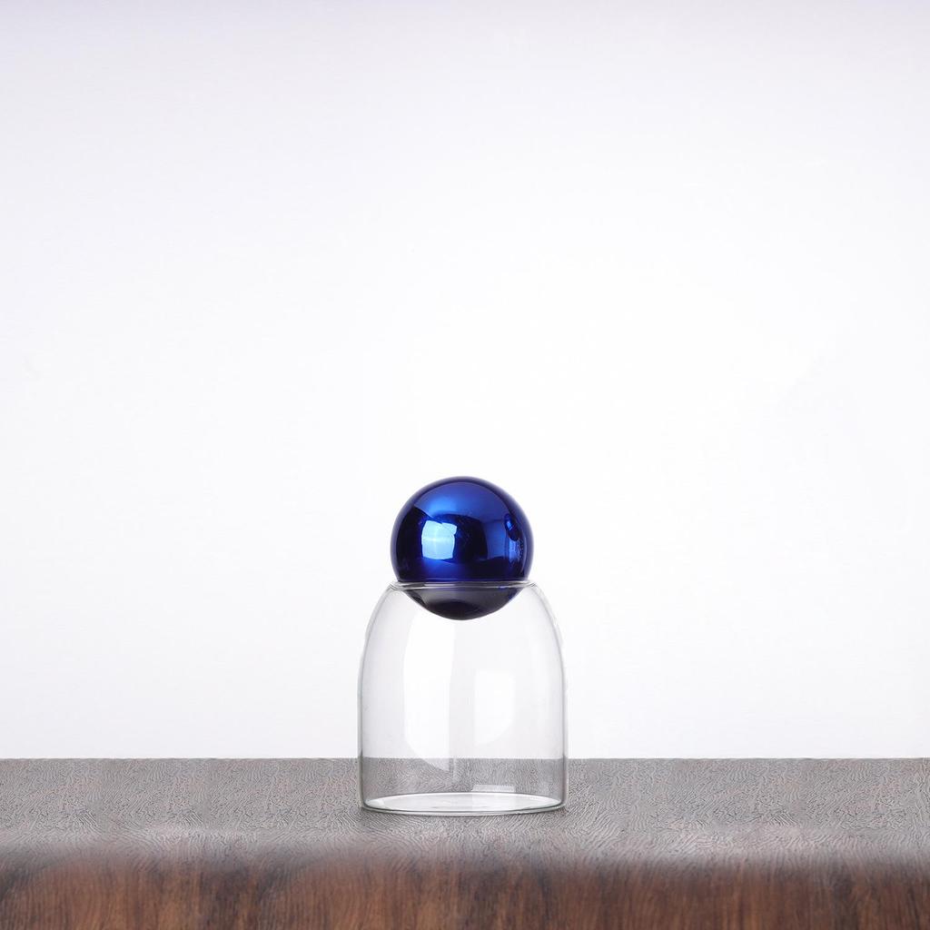 Modern Glass Coffee Bean and Tea Storage Jar with Cork Stopper