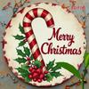 Vintage Textured Metal Tin Sign Christmas Decor Candy Cane Holly Rustic Holiday Wall Art for Home Porch Living Room Bedroom