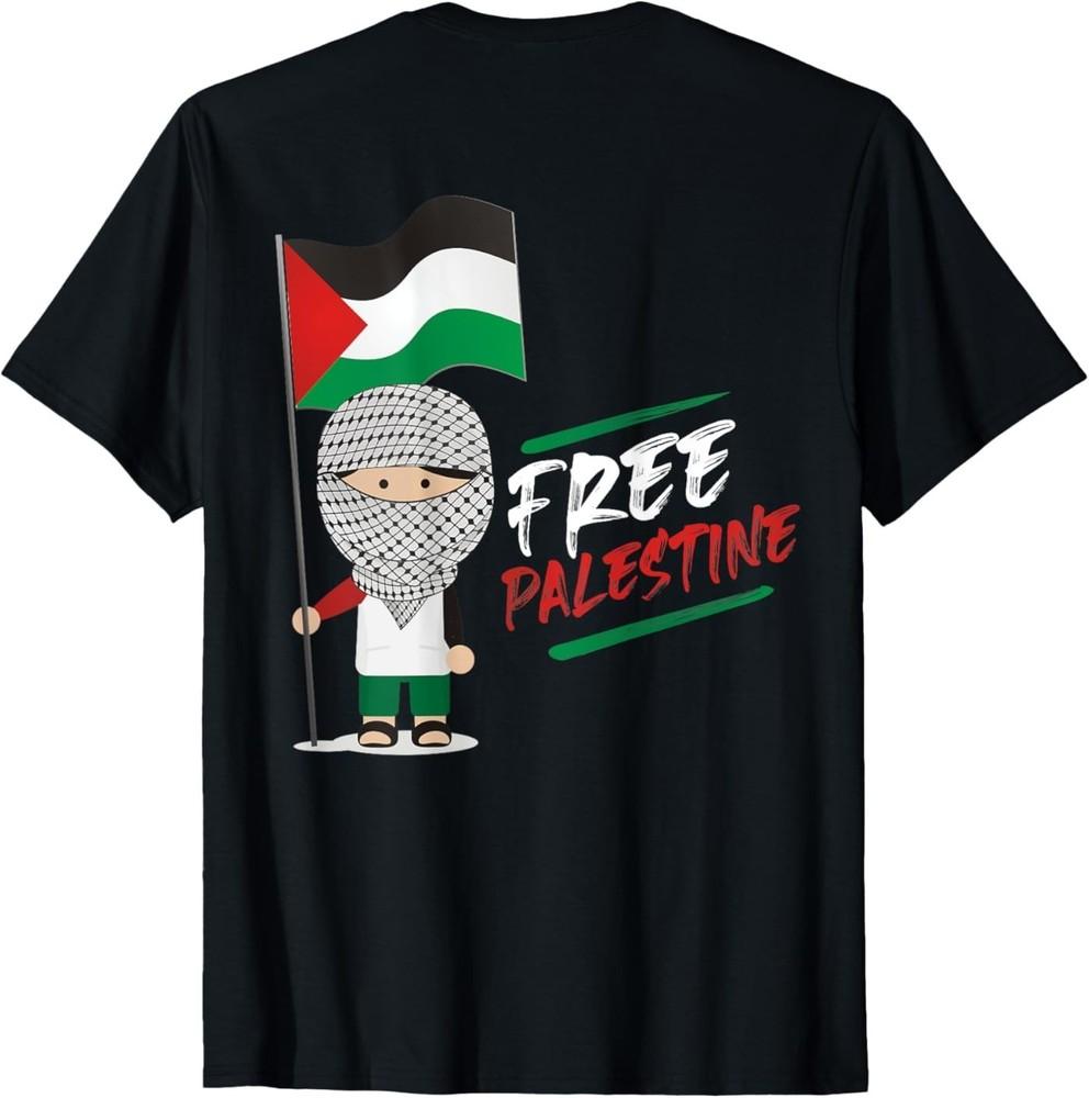 

Back Print Free Palestine Flag Keffiyeh Unisex T-Shirt XXXL