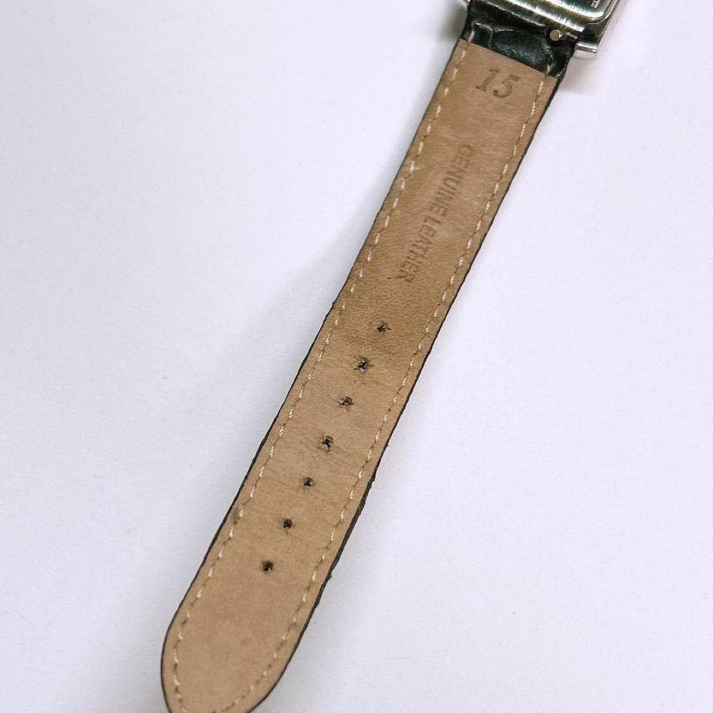 Used Working Fendi FENDI Watch Square Black Y2k 00s 008 Black Dial Quartz Working Working