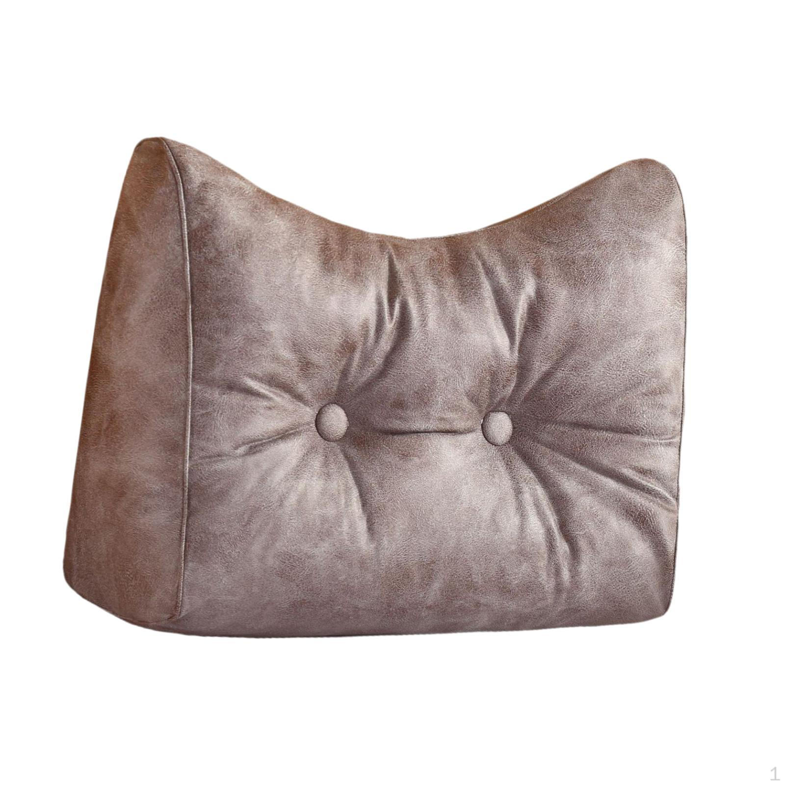 

Back Support Pillow Reading Ergonomic Multifunction Comfortable Couch Home Bed Relax Waist Gray Coffee