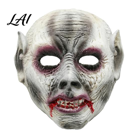 Realistic Zombie Face Masque Halloween for Adults Creepy Blood Scary Vampire Lightweight PU Foam Full Costume Cosplay Party