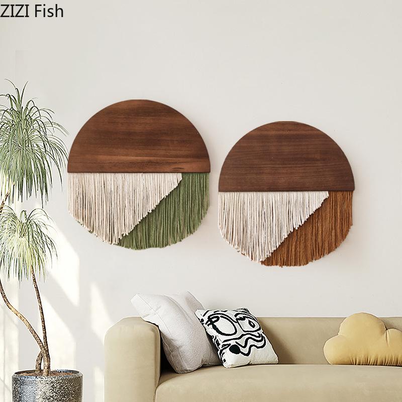 Creative Tassel Tapestry Home Decoration Wall Hanging Ornaments Living Room Background Display Handmade Woven Tassel Tapestry