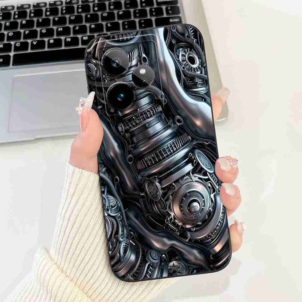 For Realme GT 7 5G RMX5061 Case Popular Butterfly Print Soft Silicon Back Cover For Oppo Realme GT7 5G 6.78" Phone Shell Coque