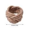 Natural Fiber Napkin Holders For Weddings And Festival Gatherings Elegant Handwoven Jutes Rope Napkin Rings